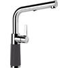 SCHOCK Rubinetto da cucina SC-540 Dusk - rubinetto grigio ad alta pressione CRISTADUR con tubo flessibile estraibile e connettori standard