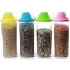 GOLDBEARUK, 4 Contenitori per Cereali in Diversi Colori Con Coperchio e Misurino, 4 Pezzi, 2.5 l