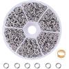 PH PandaHall 1080pz Anellini Aperti Argento Anellini per Bigiotteria Acciaio Inossidabile, 6mm Anelli Aperti di Salto per Bracciali Collane Orecchini Ciondoli Bigiotteria Fai da Te