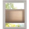 Khome K-Home® Tenda plissettata effetto 3D, colore tortora, larghezza 30 x altezza 130 cm