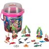 Wild Republic Adventure Bucket Sirena, Secchielli con Set per Giocare Sirena, Animali di Plastica, Regali per Bambini, Perfetti per Il Gioco Interattivo