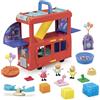 Peppa Pig Habro, Playset Festa sul Bus di Peppa 2 in 1, Veicolo con 3 Action Figure di Personaggi in Plastica e Accessori, Giochi per Bambini e Bambine da 3 Anni
