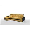 Robin Inspire Robin Bristol Divano angolare con funzione letto con cassetto letto giallo angolo a sinistra 313 x 169 x 95