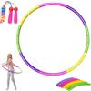 ZCOINS Hula Hoop - Set di corde per saltare per bambini dai 4 anni in su, pneumatici assemblati con 8 pezzi, diametro 70 cm, peso regolabile, per attività all'aria aperta, ginnastica