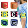 KASESSS 6 Pezzi Fascia da Capitano Calcio Elastico, Fasce da Capitano Regolabile, Fascia Capitano Calcio per Bambini Junior e Adulti Sport Captains Armband per Calcio Basket Rugby Molti Sport