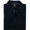 Coveri Maglia a Polo Uomo Manica Lunga Sportiva Caldo Cotone Felpata Jersey Blu (XL - Nero)
