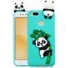 HopMore Compatibile con Cover Xiaomi Mi A1/5X Silicone Disegni 3D Divertenti Fantasia Gomma Morbido Custodia Mi A1/5X Antiurto Protettiva Slim TPU Case Bumper Molle Caso - Panda Verde