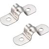 TA-VIGOR 45 cinghie rigide per tubi da 8 mm, 2 fori, in acciaio inox 201, staffa a U, morsetto per fissaggio tubi