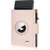 Marc Peter® Chicago Push Air Slim Wallet - Portafoglio Airtag con scomparto per monete - Protezione RFID - Piccolo mini portafoglio in pelle, Rosa, XL MÜNZFACH MIT AIRTAG FACH, Classico