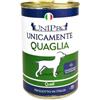 UniPro Unicamente Quaglia 400g umido cane monoproteico