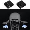 yufana 2 Pezzi Luce di Benvenuto, Luce di Benvenuto Lancia, Proiettore Logo Luce Portiera Auto (nero267)