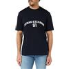 Armani Exchange Men's Big Embroidered Logo, Regular Fit T-Shirt, off White,M, Bianco Sporco, M Uomo