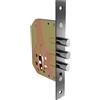 Amig- Serratura Ausiliaria da Incasso per porte in legno | Spostamento 20 mm e Entrata: 50 mm. | Senza Scrocco | Acciaio | Nero | Include Viteria