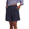 Famulily Pantaloncini estivi da donna casual a vita alta gamba larga pantaloni caldi elastico vita tuta pantaloncini con tasche S-XXL, bianco, M