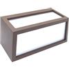 Shop SoftAir Applique lampada parete da esterno bianco ip54 rettangolare moderna per facciata balcone terrazza - garanzia 5 anni (Corten Ruggine)