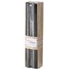 Boltze Candela Melia 4 pezzi (colore nero, ø 2,5 cm/altezza 20 cm, 4 candele, candele in cera, per decorazione, candela da tavolo) 2028137
