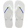 HAVAIANAS BRASIL LOGO Ciabatta Infradito - Uomo - White