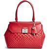 Guess Rebel Roma Satchel Borsa a Mano, Donna, Rosso (Ruby)