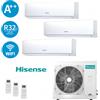 Hisense Climatizzatore Hisense Trial Inverter 9+9+9 5,2kW Serie Hi Comfort 9000+9000+9000 Btu 3AMW52U4RJA Gas R32 A++ Wi Fi Int.