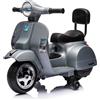 Moto Scooter Elettrico per Bambini Piaggio Mini Vespa PX Small 6V-Grigio