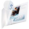 LEITZ impressBIND copertina flessibile fronte trasp. - f.to A4 dorso 10,5mm (71-105 fogli) - Bianco - 74140001