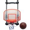 BAKAJI Canestro Basket Aggancio Porta Casa con Segna Punti Punteggio Digitale e Suoni Realistici Struttura in Plastica Dimensione 62 x 37 x 60 cm Gioco Sport Bimbi