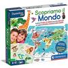 Clementoni - 16597 - Sapientino più - Scopriamo Il Mondo - Gioco Educativo sulla Geografia, Puzzle Planisfero per Bambini dai 6 Anni (Gioco in Italiano), Made in Italy