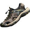 MGGMOKAY Sandali Sportivi da Uomo in Pelle Escursionismo Trekking Sandals Passeggio Estivi All'aperto Casual Traspirante Spiaggia Sandaletti,Marrone,44