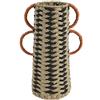 Decoris Vaso in corda di carta colorata, diametro 14 cm e altezza 31 cm, naturale/colore/i, taglia unica
