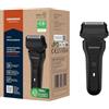 GRUNDIG MS 6330 - Rasoio da uomo, 60 minuti di funzionamento, taglierina a pelo lungo, sistema di taglio a 3 livelli, alloggiamento in 74% plastica riciclata, uso mondiale, colore: Nero