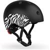 Scoot & Ride Scoot&Ride Casco Grafico Unisex Giovanile XXS, Zebra, S