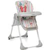 Foppapedretti Seggiolone Meeting, bambini da 6 mesi a 3 anni (fino a 15 Kg), Seduta/Poggiapiedi/Schienale Regolabili, Cesto Porta Oggetti, Stabile e Confortevole, con Imbottitura Lavabile, Circus