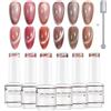 Nicedeco Smalto Cat Eye Semipermanente per Unghie Colori Kit Smalto magneticp per Unghie Lampada UV LED Soak Off Gel Nail Polish Set 30, 6x8ML