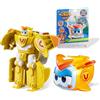 Super Wings Transformations Supercharged Golden Boy Pet, figura di gioco per bambini alta circa 6 cm, figura di aeroplano e robot giocattolo per bambini e bambine di 3 anni e oltre