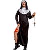 Boland - Costume da suora per uomo, 3 pezzi, costume in maschera per feste a tema, Halloween o carnevale, He-Nun