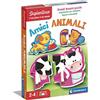 Clementoni Sapientino - Amici Animali, Gioco Educativo 2-4 Anni, Tessere ad Incastro e Puzzle Sagomati per Sviluppare Logica e Coordinazione, Flashcards Animali, Made in Italy, Lingua Italiana, 16767