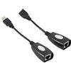 Yosoo Health Gear Cavo di prolunga da USB a RJ45, connettore del Cavo di prolunga da USB a Rj45, estensore di Rete USB su Rj45 Extender su Cat5 RJ45 Cat6