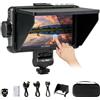 VILTROX DC-550 Pro 5.5 pollici 1200 nits touch screen DSLR campo monitor con pannello solare a batteria 3D Lut HDMI Peaking Focus Assist 1920 x 1080 4K HDMI ingresso uscita 5V Tipo C ingresso