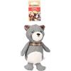 Flamingo Giocattolo per Cani a Forma di Procione Britta, Grigio, con Squeaker, Ideale per Labrador, Beagle, Bulldog e Chihuahua