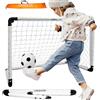 LZHDZQD Set di Porte da Calcio per Bambini , Adatta per Interni ed Esterni, per Bambini di Età 2-11 Anni (90X60cm bianco 3 in 1)