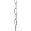 ElekTek Catena a maglie per lampada, accessori di illuminazione a sospensione e lampadari. Maglia di medie dimensioni 38 mm x 15 mm - confezione da 2 m Cromo