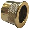 Universal Hardware, maniglia piccola per porta scorrevole con inserto per tasche, montaggio a incasso a filo (ottone lucido)