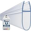 HNNHOME Guarnizione per pannelli e ante di box doccia e vasche da bagno, per vetro da 4-6 mm, per interstizi fino a 18 mm
