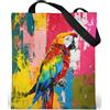 Loxato Tote Bag Aesthetic - Borsa Tela con Cerniera e Tasca Interna Grande 37x42cm - Tote Bag Università - Borsa Tela Donna