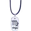 NILUXE DESIGN-Ciondolo segno dello zodiaco - ciondolo oroscopo - ciondolo oroscopo in argento - ciondolo costellazione in argento - collana oroscopo per uomo e donna (Vergine)