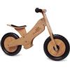 Kinderfeets Bicicletta d'equilibrio in legno per bambini da 2 anni - Bambù Marrone