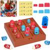 TECHEEL Tic Tac Toe Game Big Eat Small Tic Tac Toe Gioco da tavolo educativo Giocattoli Gioco interattivo genitore-figlio per Bambini Family Games Home Decor per Feste di Natale per Bambini e Adulti