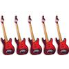 CENPEK 5Pcs Artigianato 1:12 Dollhouse Miniature Strumento Musicale Chitarra Elettrica per Casa delle Bambole Mobili Mini Strumento In Miniatura Accessorio Classico