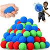 Xlong 30 Pezzi Set di Palline per Acqua,Palline da Combattimento per Bambini,Riutilizzabili Palline D'acqua Trampolino,Riutilizzabili Bombe ad Acqua,Palline di Peluche