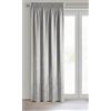 Eurofirany MIRELA - Tenda in velluto, con fettuccia arricciata, 1 pezzo, motivo dorato, oscurante, glamour, per soggiorno, camera da letto, 140 x 270 cm, beige